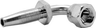 JIS (BSP) Female Parallel Pipe Swivel 30˚ Flare 90˚ Elbow