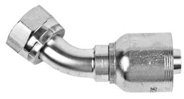 Female O-Ring Face Seal Swivel 45˚ Elbow