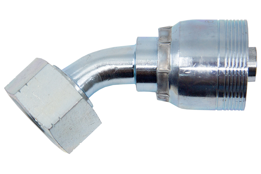 Female O-Ring Face Seal Swivel 45˚ Elbow