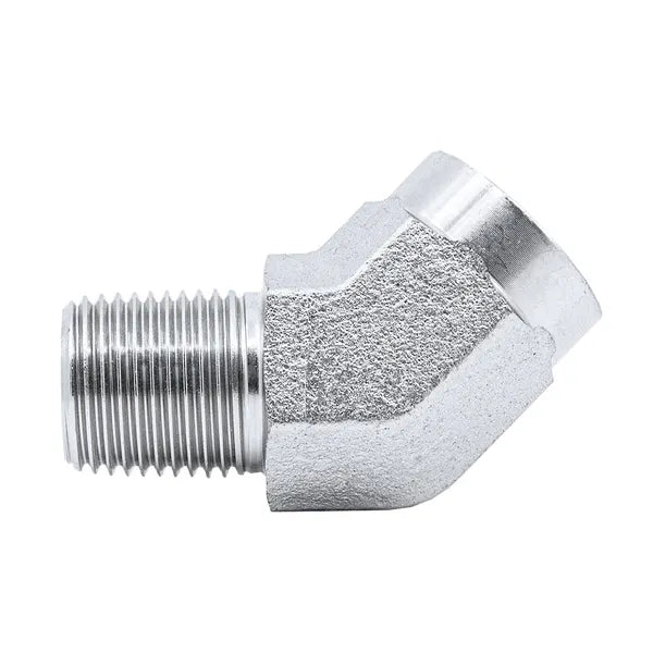 NPT Female Solid x NPT Male - 45˚