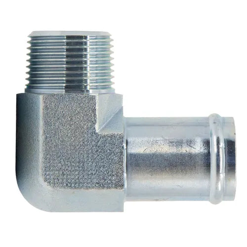BSPT Male x Low Pressure Hose Tail - 90˚