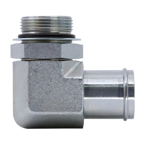 UNO Male x Low Pressure Hose Tail - 90˚