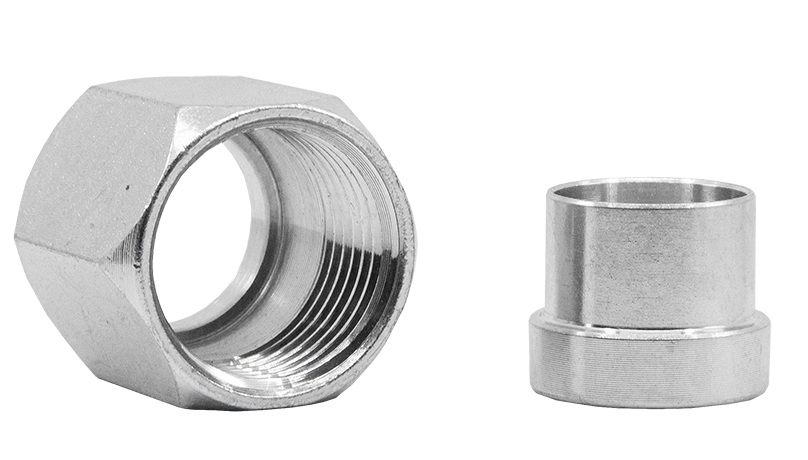 JIC Tube Nut & Sleeve Stainless Steel