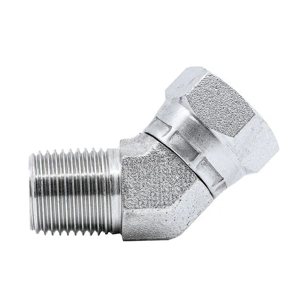 BSPP Female Swivel x BSPT Male - 45˚